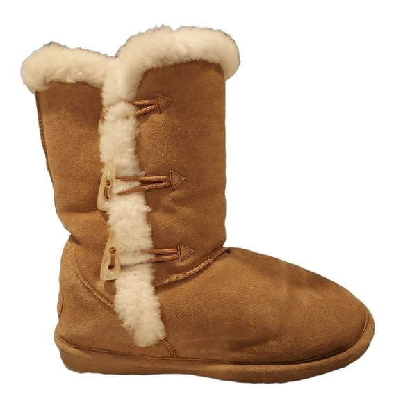 Guide GEAR Womens Suede sherpa snow boots sz 9 - Picture 1 of 9